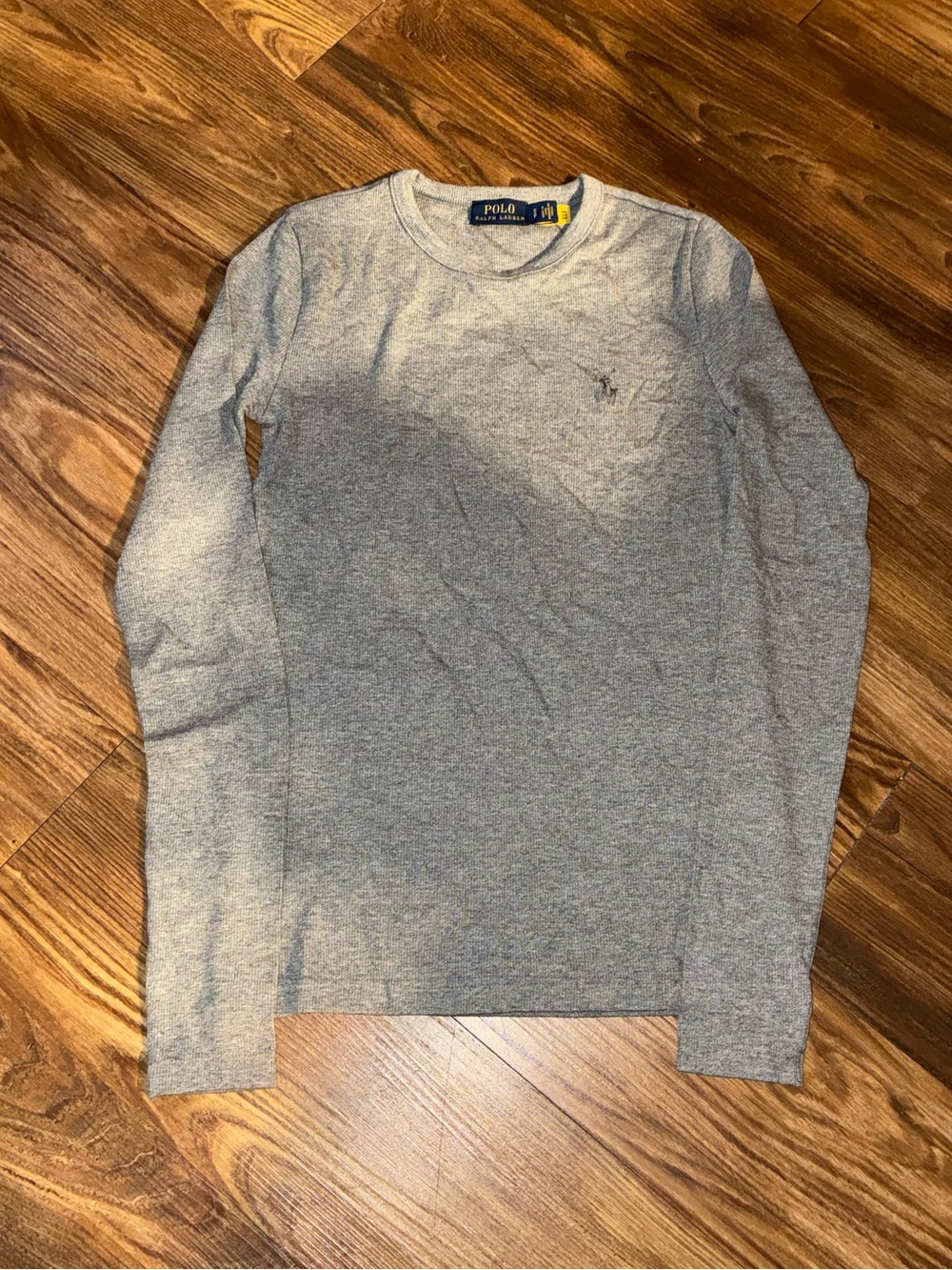 Polo Ralph Lauren Modal Gray Stretch Long Sleeve Tee Shirt